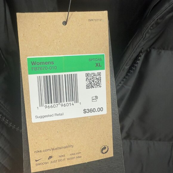 Nike Sportswear Puffer PrimaLoft Womens Therma-FIT Oversized Parka $360 Size XL - Picture 10 of 16
